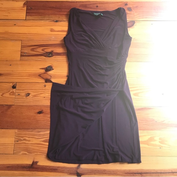 Lauren Ralph Lauren Purple Eggplant Bodycon Dress, EUC, 6 - Picture 10 of 13